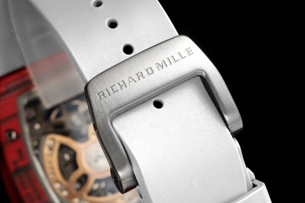 Richard Mille RM07-01 Racing Red Carbon White Rubber Strap 46mm Ladies Watch - Image 9