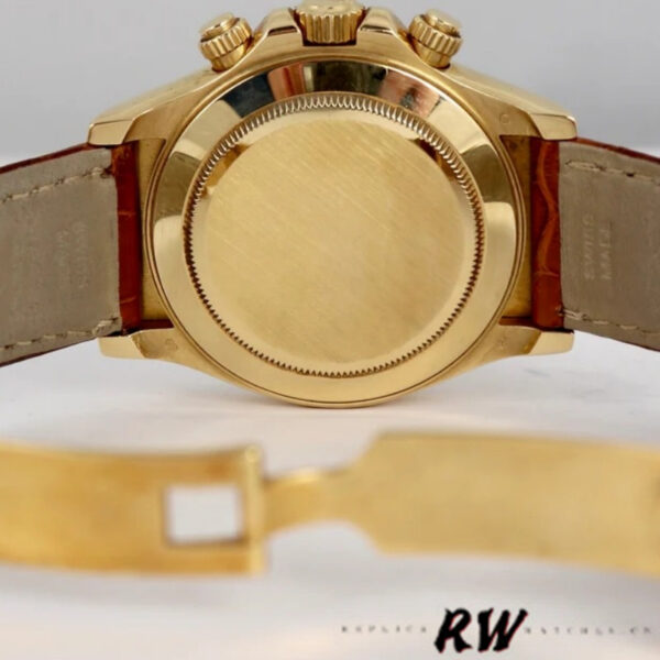 Rolex Cosmograph Daytona 116518 Brown Leather Strap 40mm Mens Replica Watch - Image 5