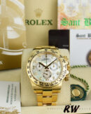 Rolex-Daytona 116528 Yellow Gold MOP Diamond 40mm Mens Replica Watch - Image 6