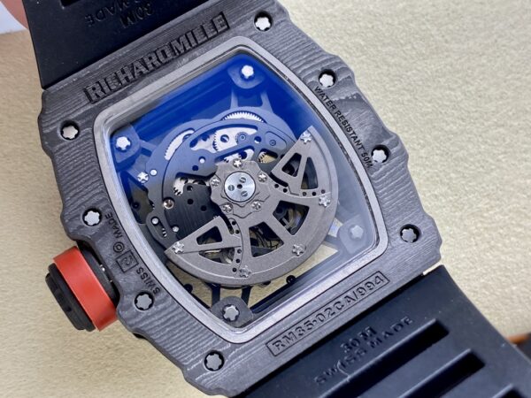 Richard Mille Rafael Nadal NTPT Carbon RM Black Rubber Strap RM035-02 - Image 9