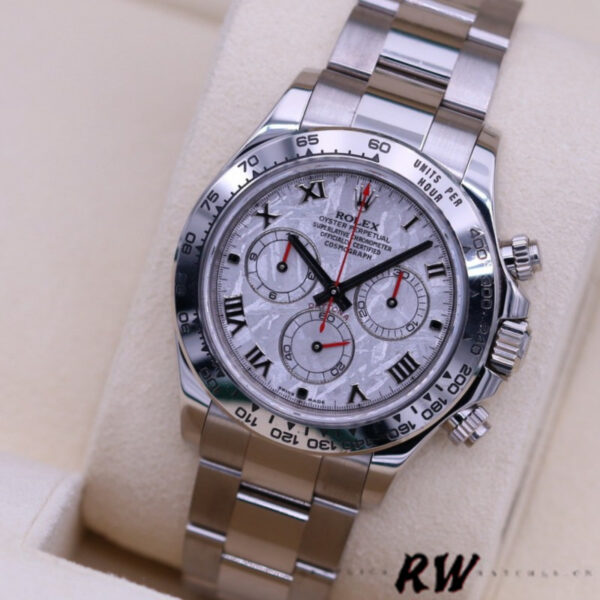 Rolex Cosmograph Daytona 116509 Meteorite Grey Roman Dial 40MM Mens Replica Watch - Image 2