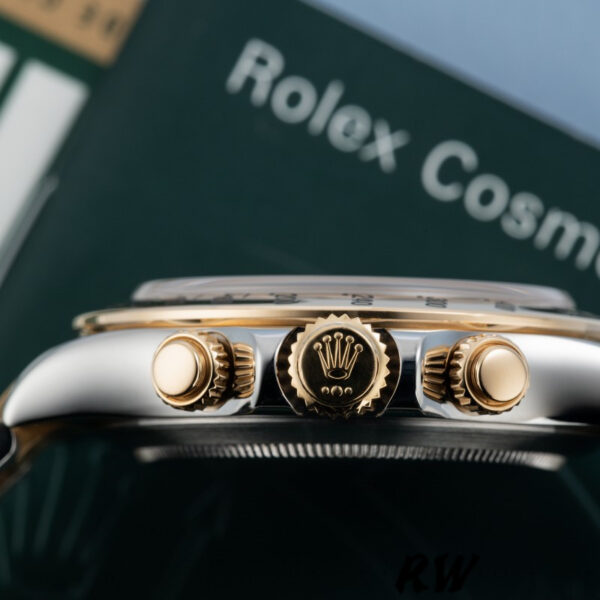 Rolex Daytona 116523 Steel Yellow Gold Blue Racing Dial 40mm Mens Replica Watch - Image 4