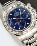 Rolex Cosmograph Daytona 116509 Blue Index Dial 40MM Mens Replica Watch - Image 4