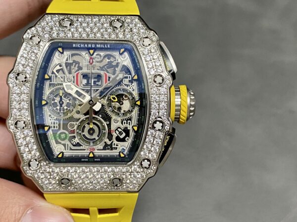 Richard Mille RM 011 03 Stainless Steel & 18K Gold Diamond Bezel - Image 3