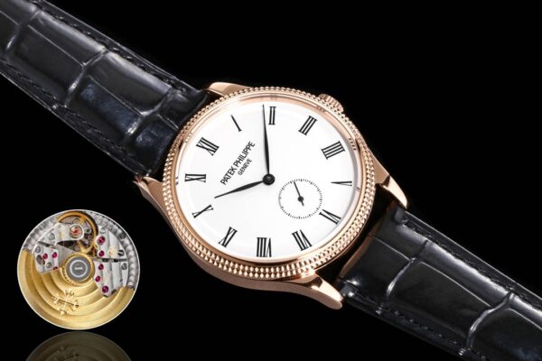 Replica Patek Philippe Calatrava 5119R 39MM Rose Gold Watch - Image 6