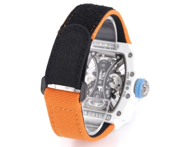Richard Mille RM053-01 Pablo MacDonough Skeleton Dial Orange Fabric Strap - Image 10
