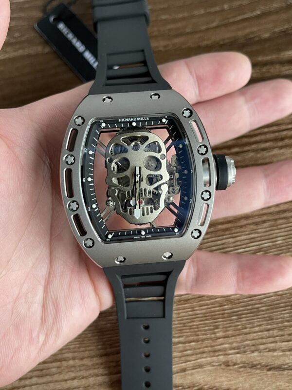 5 Colors Richard Mille Limited Edition RM52 Skull Titanium Tourbillon Openworked Dial - Image 3