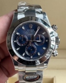 Rolex Cosmograph Daytona 116509 Blue Index Dial 40MM Mens Replica Watch - Image 2