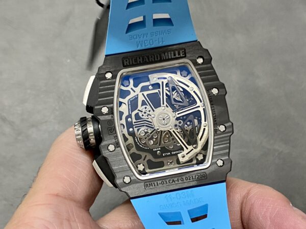 Richard Mille RM 11-03 Automatic Flyback Chronograph Blue Watch - Image 9