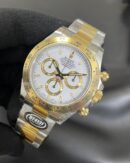 Rolex Two Tone Daytona 126503 White Dial Replica Watch - Image 5