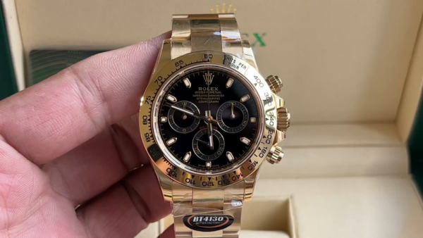Rolex Daytona 116508 Yellow Gold Black Index Dial 40MM Mens Replica Watch - Image 2