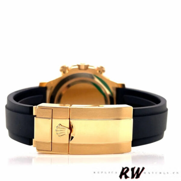Rolex Daytona 116528LN Black Dial Rubber strap 40mm Mens Replica Watch - Image 6