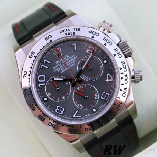 Rolex Cosmograph Daytona 116519 Grey Racing Dial 40mm Mens Replica Watch - Image 4