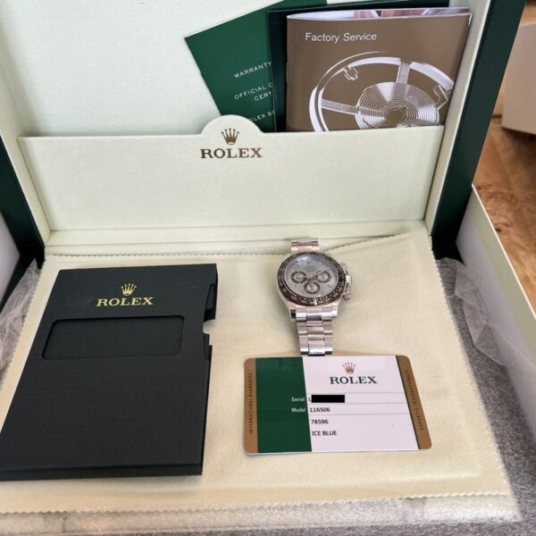 Rolex Cosmograph Daytona 116506 50th Anniversary Ice Blue Dial 40mm Mens Replica Watch - Image 6