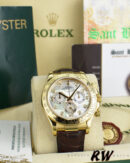 Rolex Daytona 116518 MOP Diamond Dial Yellow Gold 40mm Mens Replica Watch - Image 6