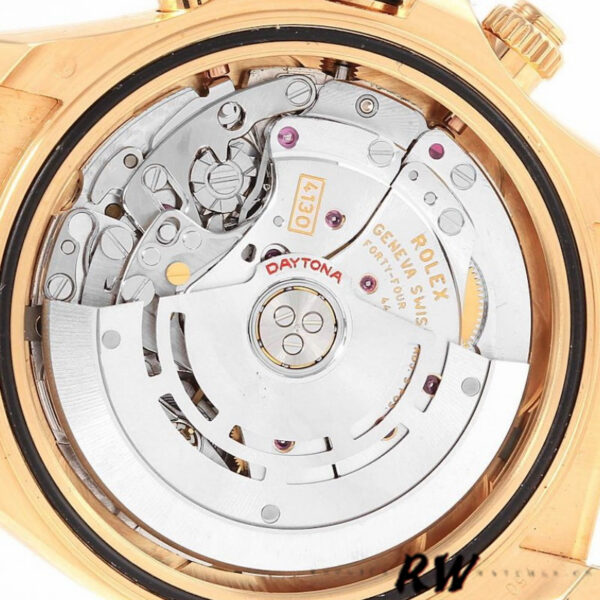 Rolex Daytona 116518 MOP Diamond Dial Brown Leather strap 40mm Mens Replica Watch - Image 4