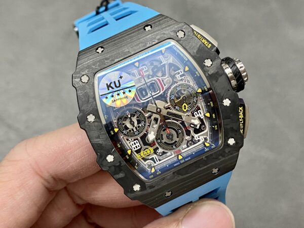 Richard Mille RM 11-03 Automatic Flyback Chronograph Blue Watch - Image 4