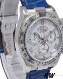 Rolex Daytona 116519 Blue Leather strap Meteorite Dial 40mm Mens Replica Watch - Image 3