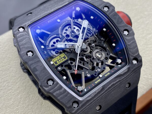 Richard Mille Rafael Nadal NTPT Carbon RM Black Rubber Strap RM035-02 - Image 3