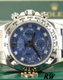 Rolex Daytona 116519 Sodalite diamonds dial 40mm Mens Replica Watch - Image 2