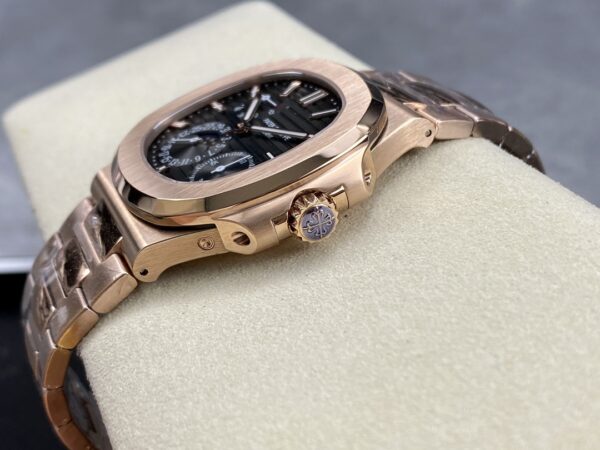 Patek Philippe Nautilus Moon Phase Rose Gold Black Dial 5712 1R 001 40MM - Image 7