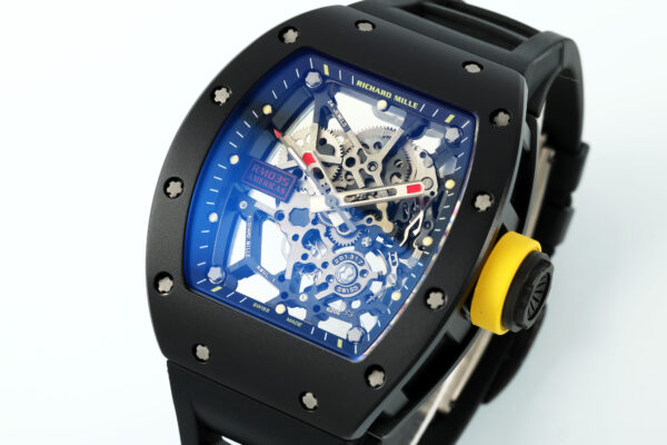 Richard Mille RM 035 Black Toro Nadal Red Pointer Replica Watch - Image 4