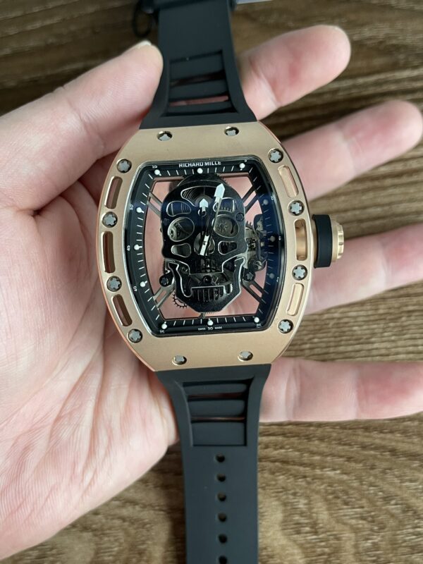 5 Colors Richard Mille Limited Edition RM52 Skull Titanium Tourbillon Openworked Dial - Image 12