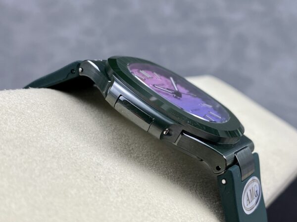 Patek Philippe Nautilus Green Rubber Purple Dial 5711 40MM Watch - Image 6