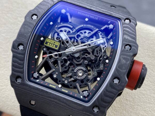 Richard Mille Rafael Nadal NTPT Carbon RM Black Rubber Strap RM035-02 - Image 4