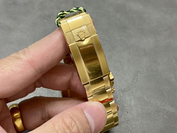 Rolex Daytona 116508 Yellow Gold Champagne Index Dial 40MM Mens Replica Watch - Image 10