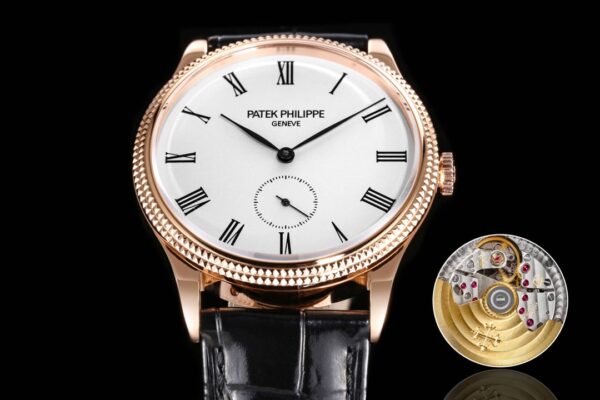 Replica Patek Philippe Calatrava 5119R 39MM Rose Gold Watch - Image 2