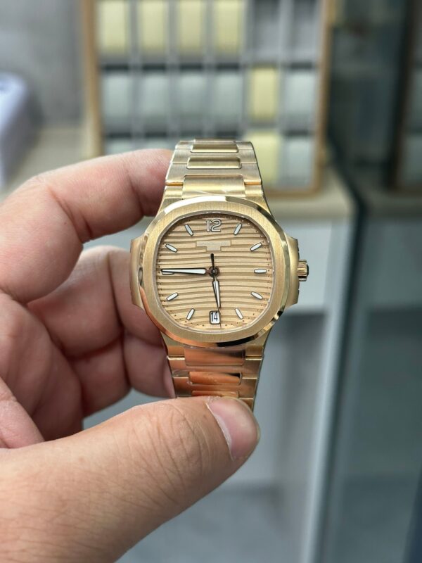 Patek Philippe Nautilus Ladies Rose Gold & Yellow Gold Silver Dial 7118 1R 001 35.2mm - Image 12