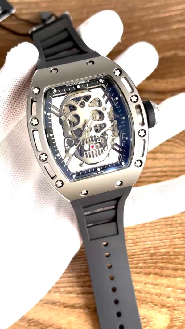 5 Colors Richard Mille Limited Edition RM52 Skull Titanium Tourbillon Openworked Dial - Image 2