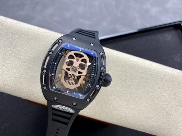 5 Colors Richard Mille Limited Edition RM52 Skull Titanium Tourbillon Openworked Dial - Image 43