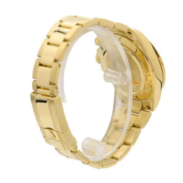 Rolex Daytona Cosmograph 116528 Yellow Gold White Dial Oyster Replica - Image 4