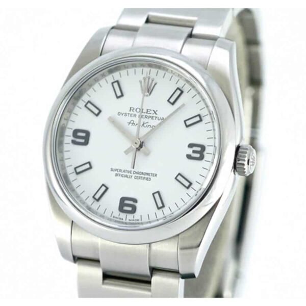 Rolex Air King Stainless Steel White Dial 114200 Replica - Image 2