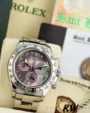 Rolex Cosmograph Daytona 116509 Black Mother of Pearl Dial 40MM Mens Replica Watch - Image 2