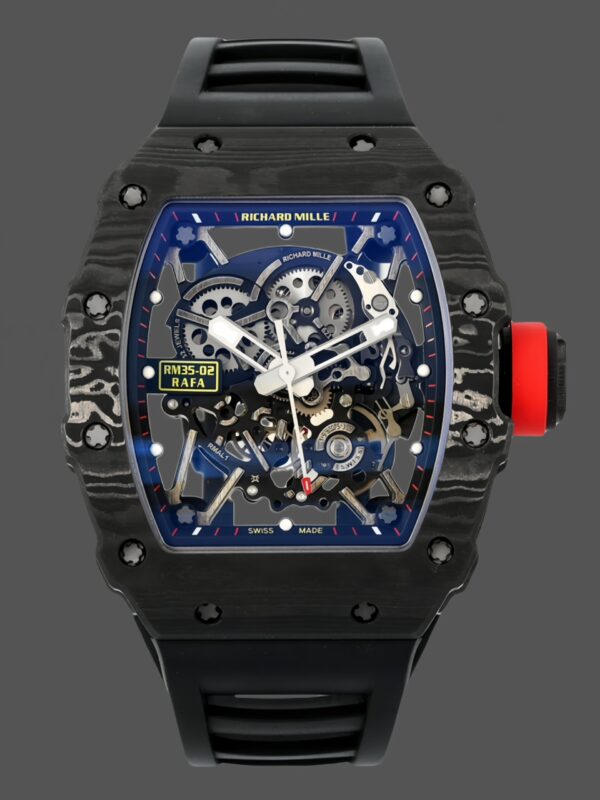 Richard Mille Rafael Nadal NTPT Carbon RM Black Rubber Strap RM035-02