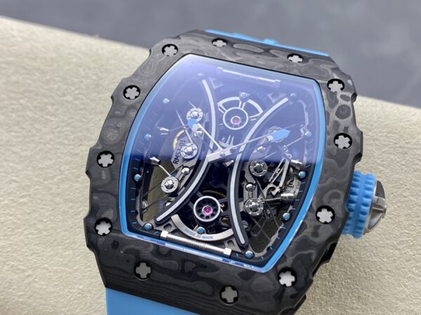 Richard Mille RM 53-01 Tourbillon Pablo Mac Donough Blue Rubber Strap - Image 5