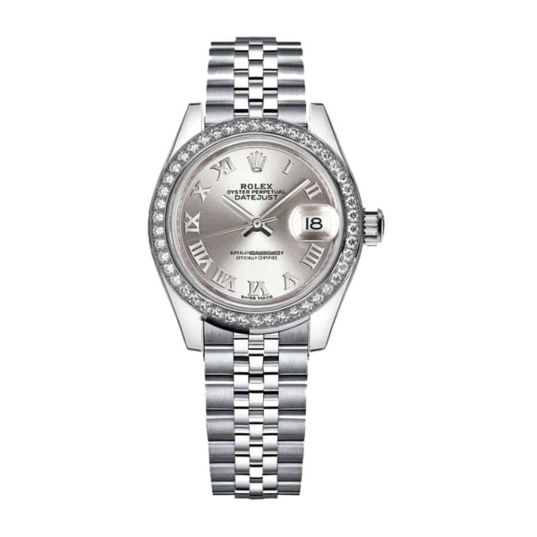 Rolex Datejust 279166 Platinum Automatic Grey With Diamond Dial Jubilee Replica