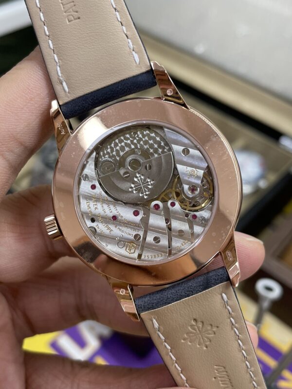 Patek Philippe Complications Rose Gold Blue 5224R 001 42mm Replica - Image 7