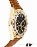 Rolex Daytona 16518 Black Diamond Dial Leather strap 40mm Mens Replica Watch - Image 2