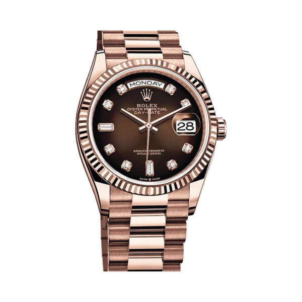 Rolex Day-Date 128235-0037 Brown Ombre Dial Replica - Image 2