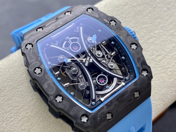 Richard Mille RM 53-01 Tourbillon Pablo Mac Donough Blue Rubber Strap - Image 4