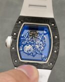 Richard Miller RM055 NTPT Carbon Fiber White Rubber Strap - Image 8