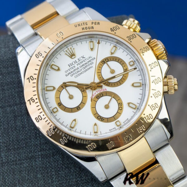 Rolex Cosmograph Daytona 116503 White Index Dial 40MM Mens Replica Watch - Image 4