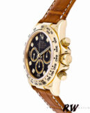 Rolex Daytona 16518 Black Diamond Dial Leather strap 40mm Mens Replica Watch - Image 3