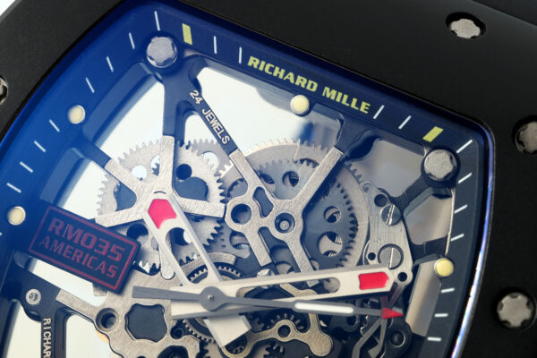 Richard Mille RM 035 Black Toro Nadal Red Pointer Replica Watch - Image 6