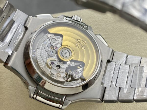 Patek Philippe Nautilus Chronograph Stainless Steel Blue Dial 5980 1A 001 - Image 9