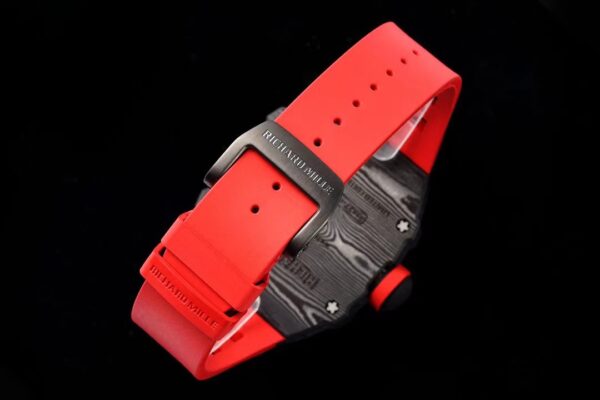 Replica RM 27-03 Rafael Nadal Black Tourbillon Red Rubber Strap - Image 9